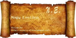 Nagy Evelina névjegykártya